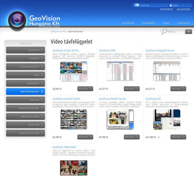 GeoVision webshop