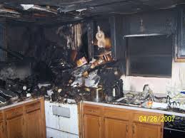 Hanggal a tűz ellen, fejlesztési kísérletek a tűzoltás területén (Forrás. http://cftactics.files.wordpress.com/2011/10/kitchen-fire.jpg?w=584&h=438)