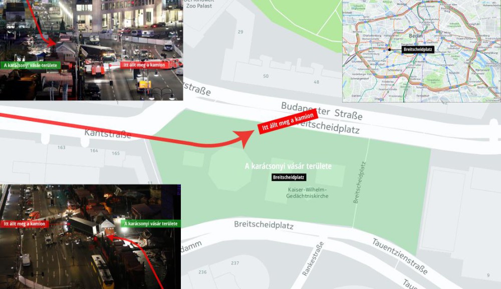 A jogállam biztonsági korlátai! A térfigyelők tiltása is nehezítette a berlini támadó utáni hajszát Forrás: index.hu