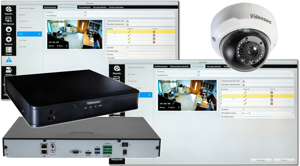 Intelligens Videosec kamerarendszerek Forrás: EuroTech Kft