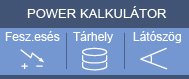 Power látószög-, tárhely- és feszültségesés-kalkulátor