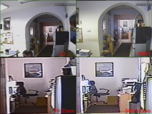 Nagyítás D1 DVR és 960H DVR esetén