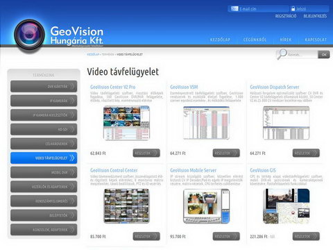GeoVision webshop