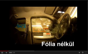 Biztonságos üvegfelületek Llumar biztonsági üvegfóliával