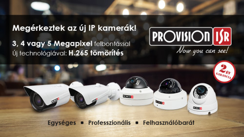 Új magasabb felbontású IP-s eszközök a PROVISION-ISR-től