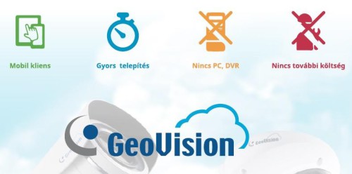 Saját új brand a GeoVision kamerák palettáján: GV CLOUD Forrás: GeoVision Hungária Kft.