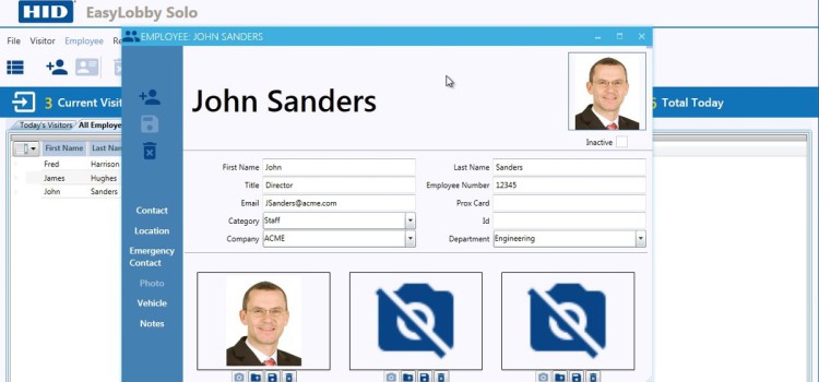 HID GLOBAL - EasyLobby Solo; beléptető / látogatókezelő rendszer