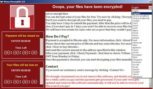 WannaCry fertőzés - vírusvédelem a halaszthatatlan teendők tükrében Forrás: http://index.hu/tech/2017/05/15/zsarolovirus_vedekezes_kiberbiztonsag/
