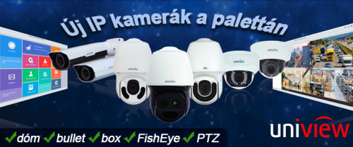 Uniview termékek a GeoVision palettán Forrás: GeoV. Hung. Kft