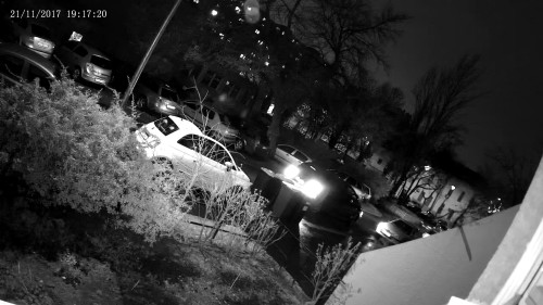 Videosec IPD-3634-28Z Este kint, fekete-fehér